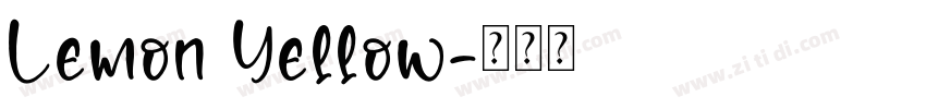 Lemon Yellow字体转换
